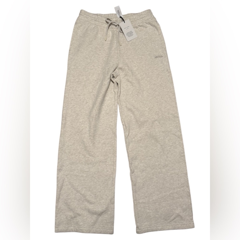 Aritzia Cream Sweatfleece Pants